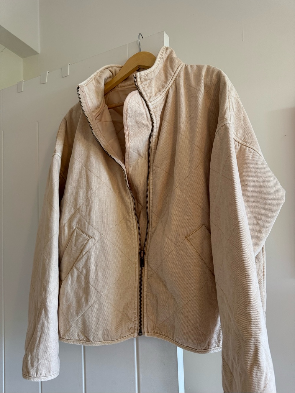 By Together Cream Quilted Jacket